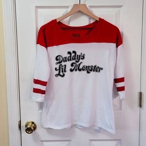 Suicide Squad "Daddy's Little Monster" Raglan Tee
